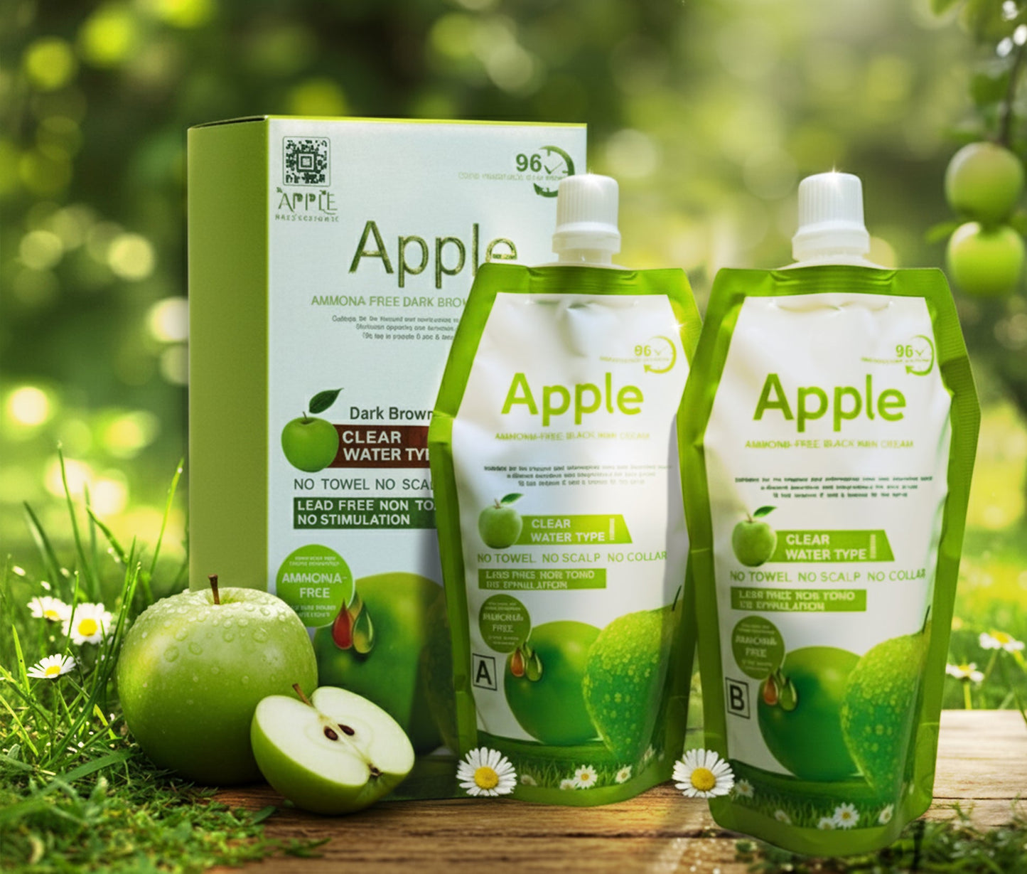 Original Apple Ammonia-Free Hair Color Cream – Organic, (1000ML)